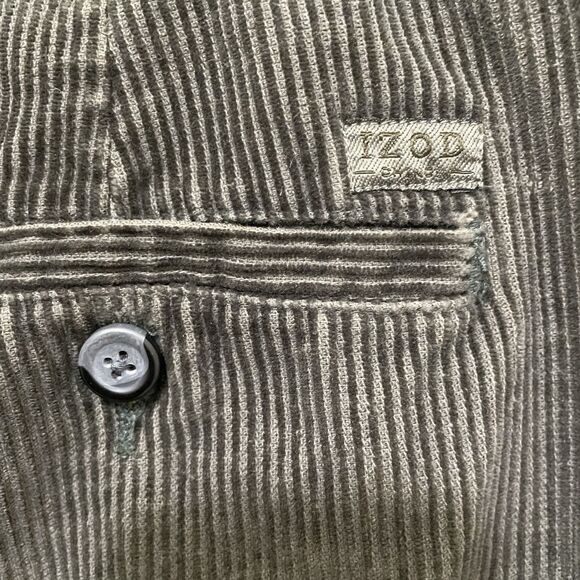 Izod Chino Corduroys Brown Faded Men's Size 38 Waist 30‎ Inseam 100% Cotton - Picture 4 of 9